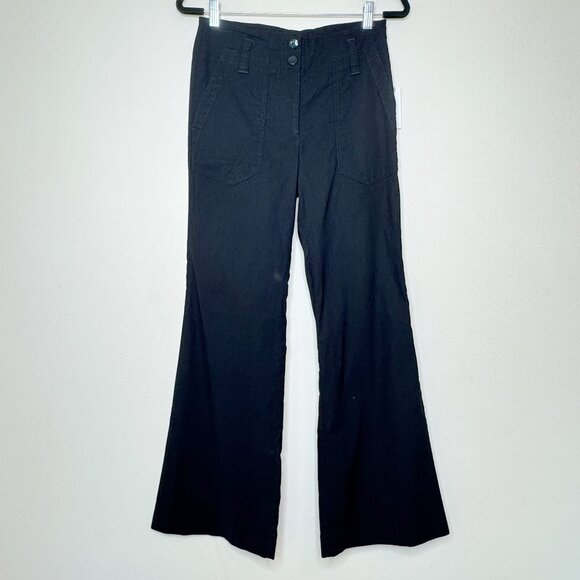 Maeve by Anthropologie The Naomi Pants Black High Rise Flare Size 4 NWT - Picture 6 of 16